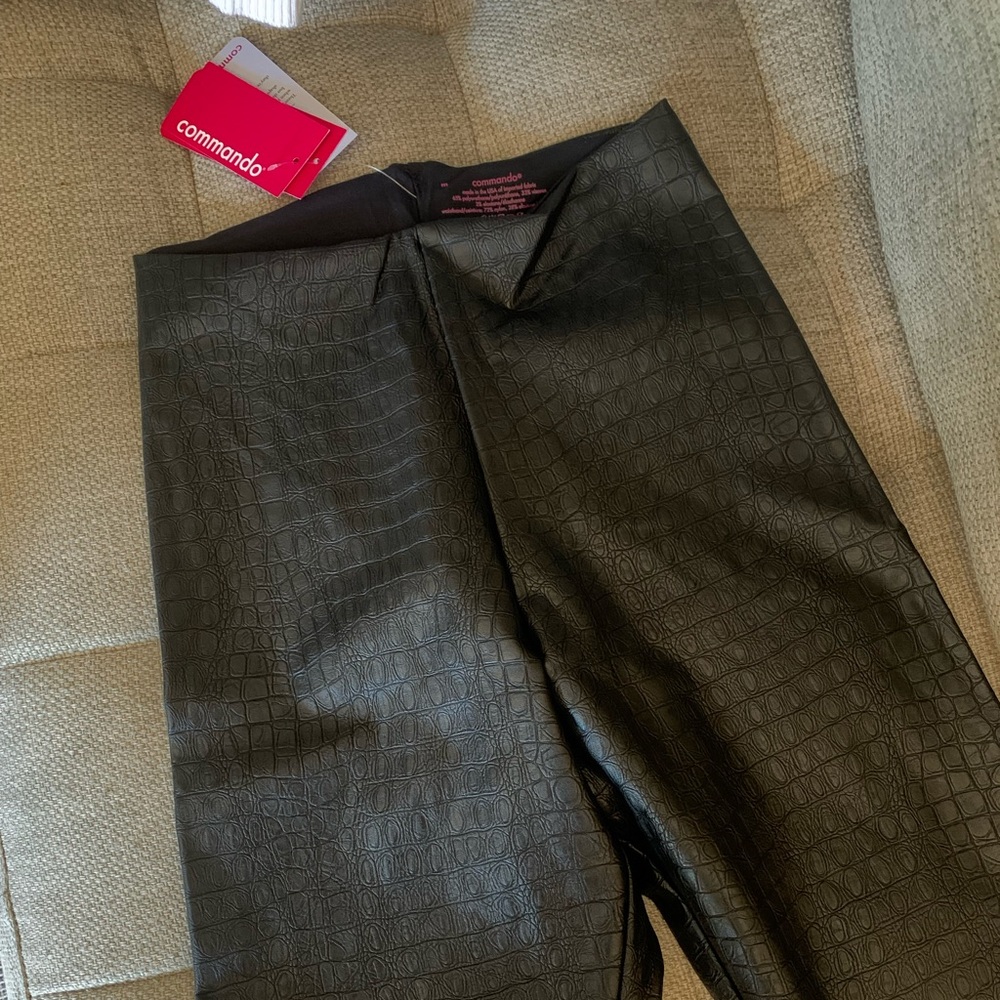 Commando Faux Animal Leather Leggings Black Croc NEW WITH TAG - Picture 7 of 9